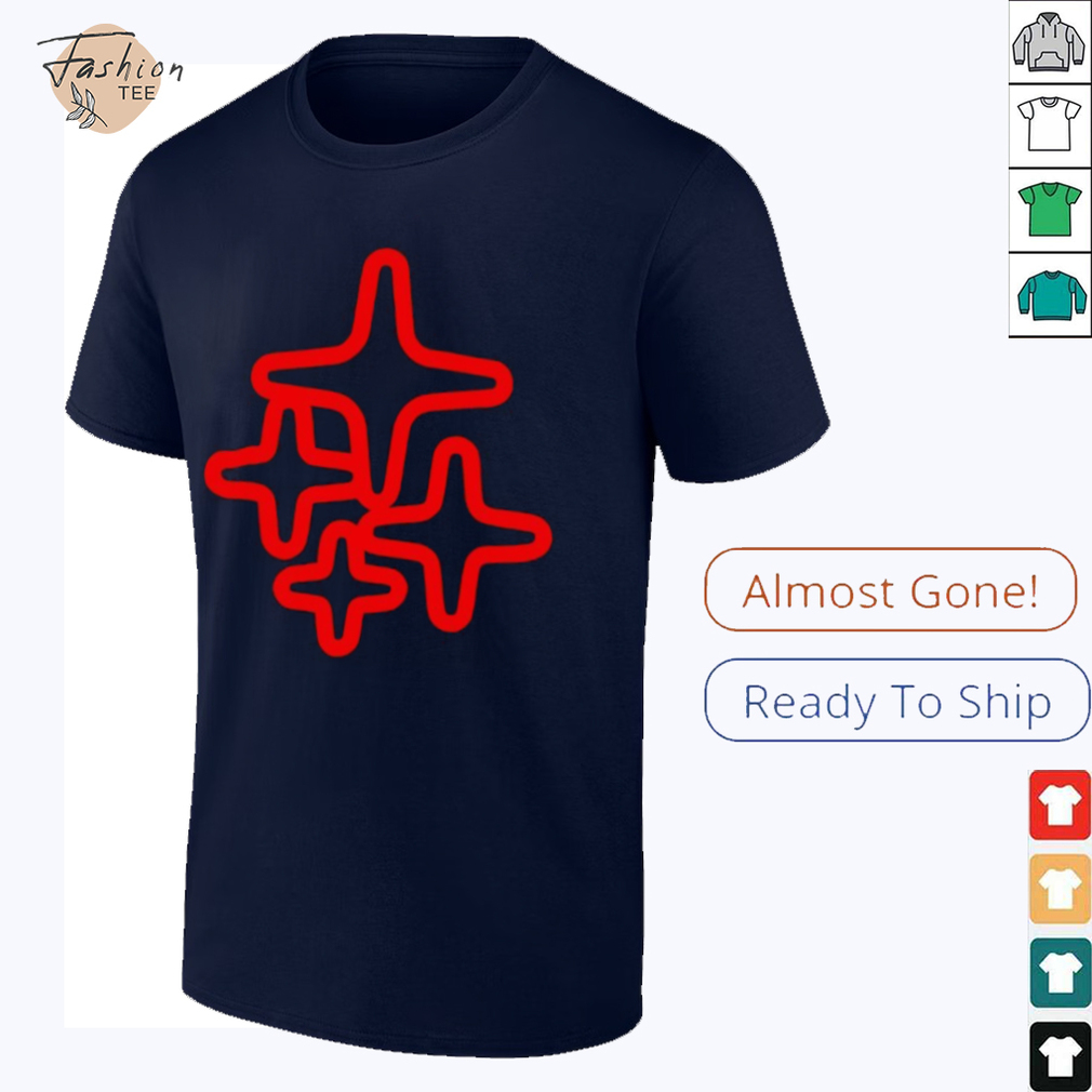 Red 4 star T shirt Red 4 star T shirt