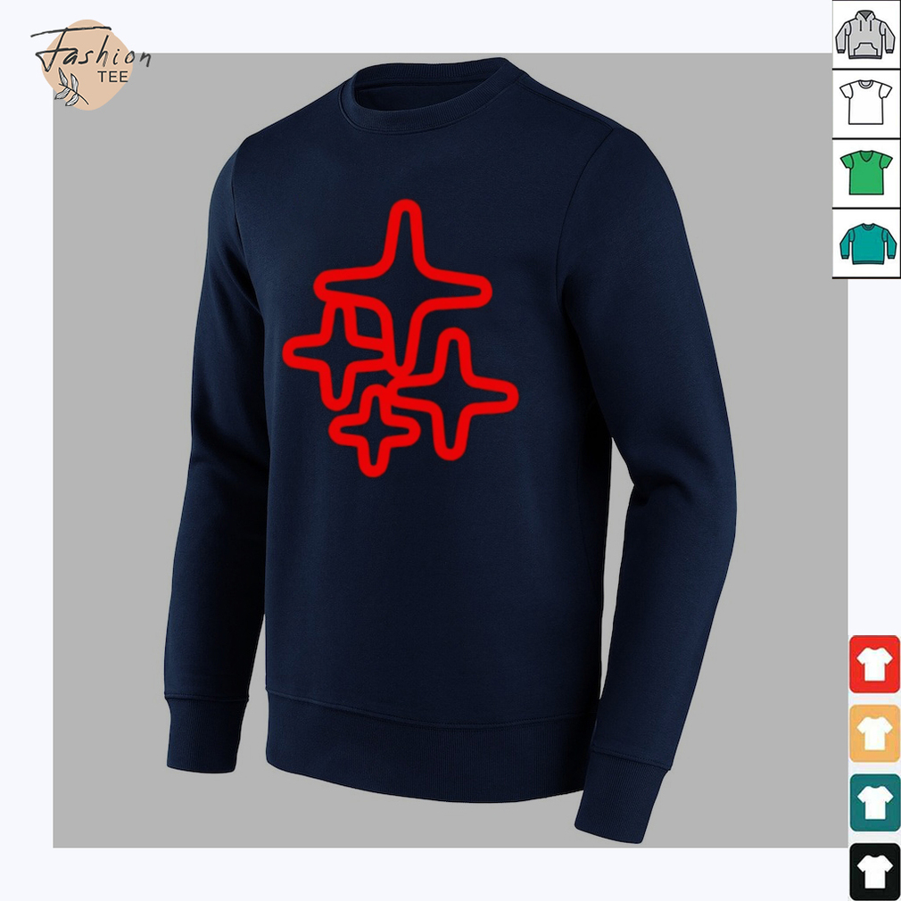 Red 4 star T shirt Red 4 star T shirt