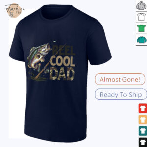 Reel Cool Dad Fishing Papa Father's Day Fisherman Fish T Shirt