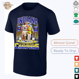 Reggie Miller and Tyrese Haliburton 2025 Eastern Conference Champions Indiana Pacers shirt