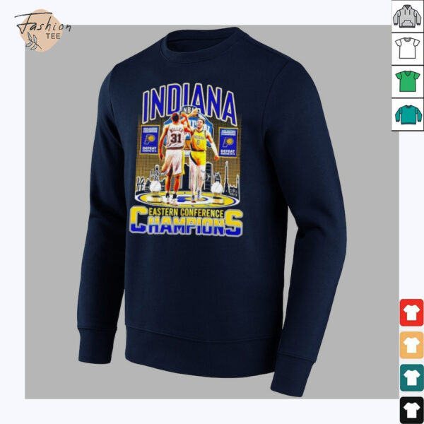 Reggie Miller and Tyrese Haliburton 2025 Eastern Conference Champions Indiana Pacers shirt