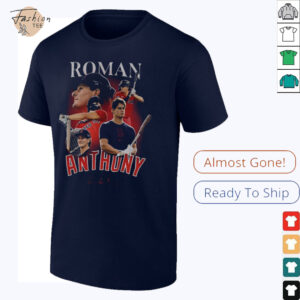 Roman Anthony Boston Red Sox MLB Baseball signature graphic shirt