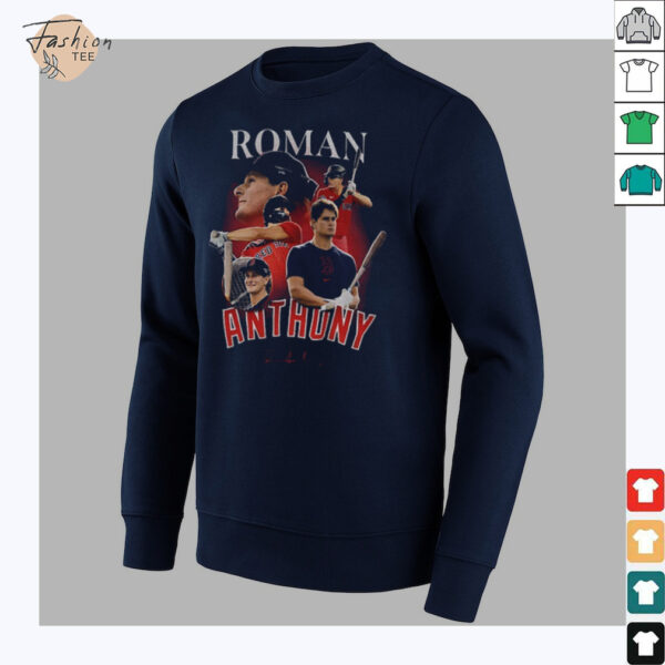 Roman Anthony Boston Red Sox MLB Baseball signature graphic shirt