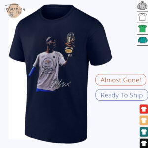 SGA Shai Gilgeous Alexander OKC Thunder holding MVP trophy signature shirt