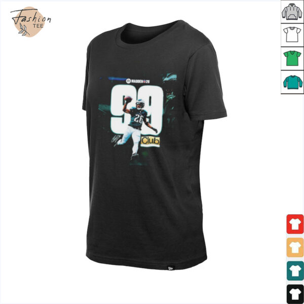 Saquon Barkley NFL First Philadelphia Eagles Offensive Player To Join The 99 Club Madden NFL 26 T shirts