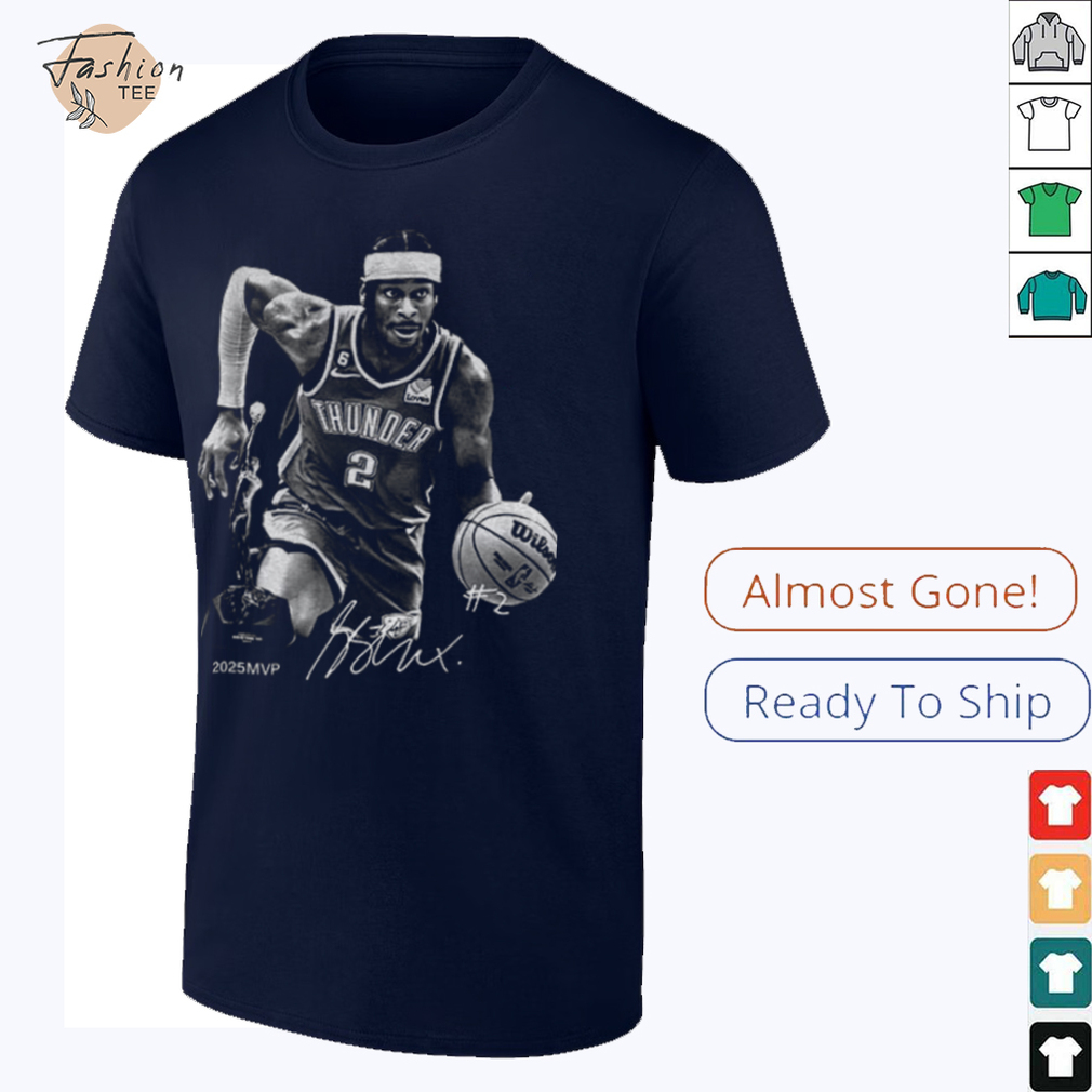 Shai Gilgeous Alexander #2 OKC 2025 MVP signature shirt Shai Gilgeous Alexander #2 OKC 2025 MVP signature shirt