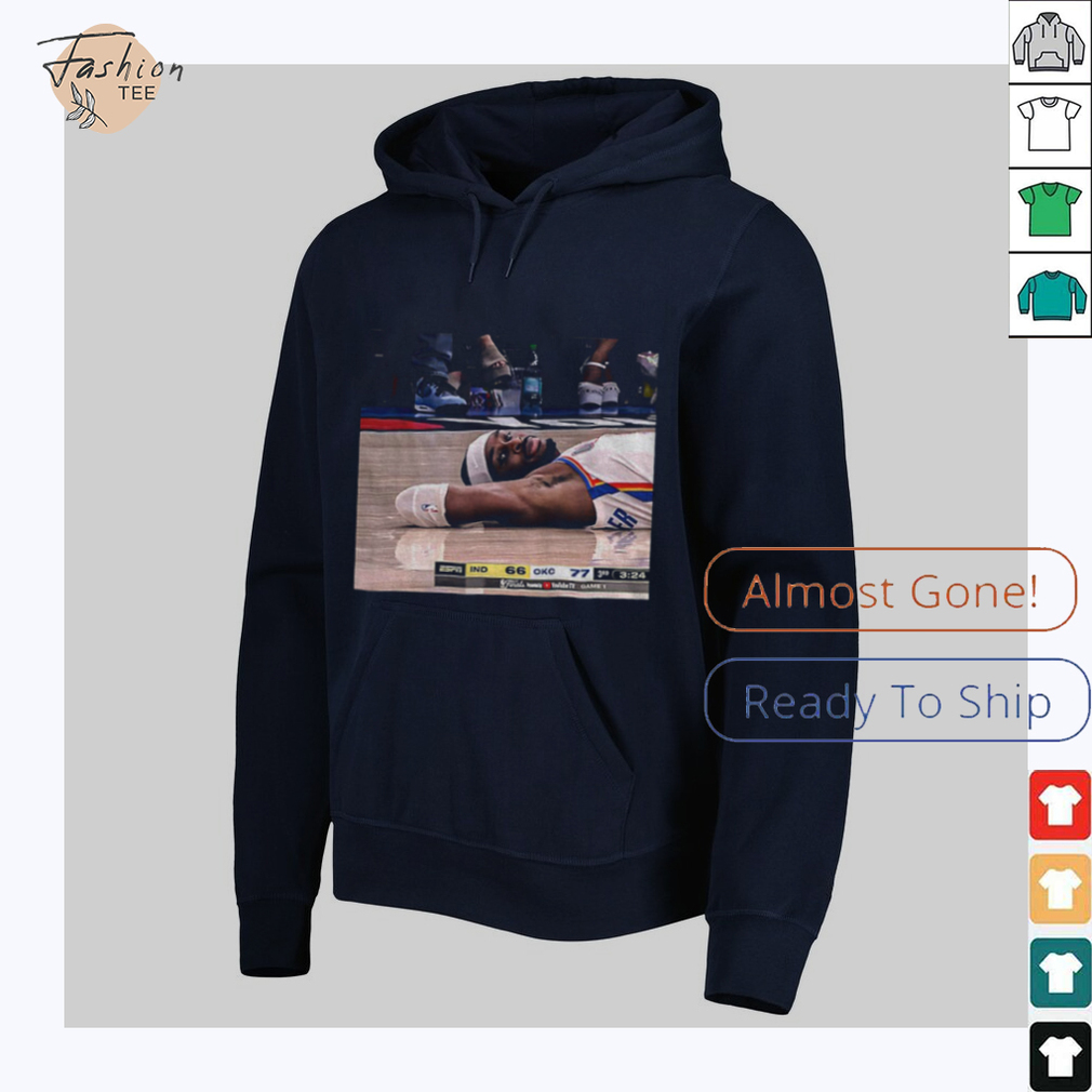 Shai Gilgeous Alexander reaction after lose with Pacers OKC 110 111 Pacers Finals NBA shirt Shai Gilgeous Alexander reaction after lose with Pacers OKC 110 111 Pacers Finals NBA shirt