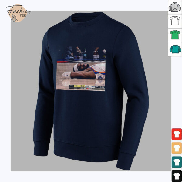 Shai Gilgeous Alexander reaction after lose with Pacers OKC 110 111 Pacers Finals NBA shirt