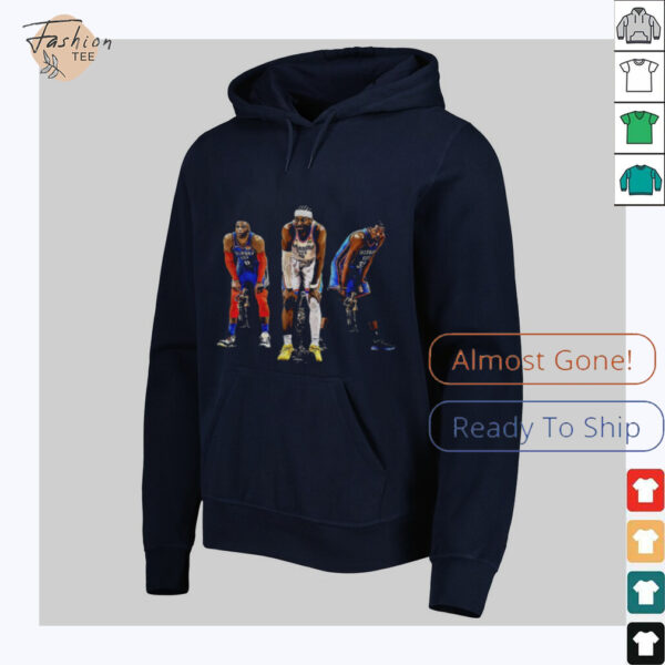Shai SGA Russel Westbrook Kevin Durant Big 3 OKC Thunder NBA Champion shirt