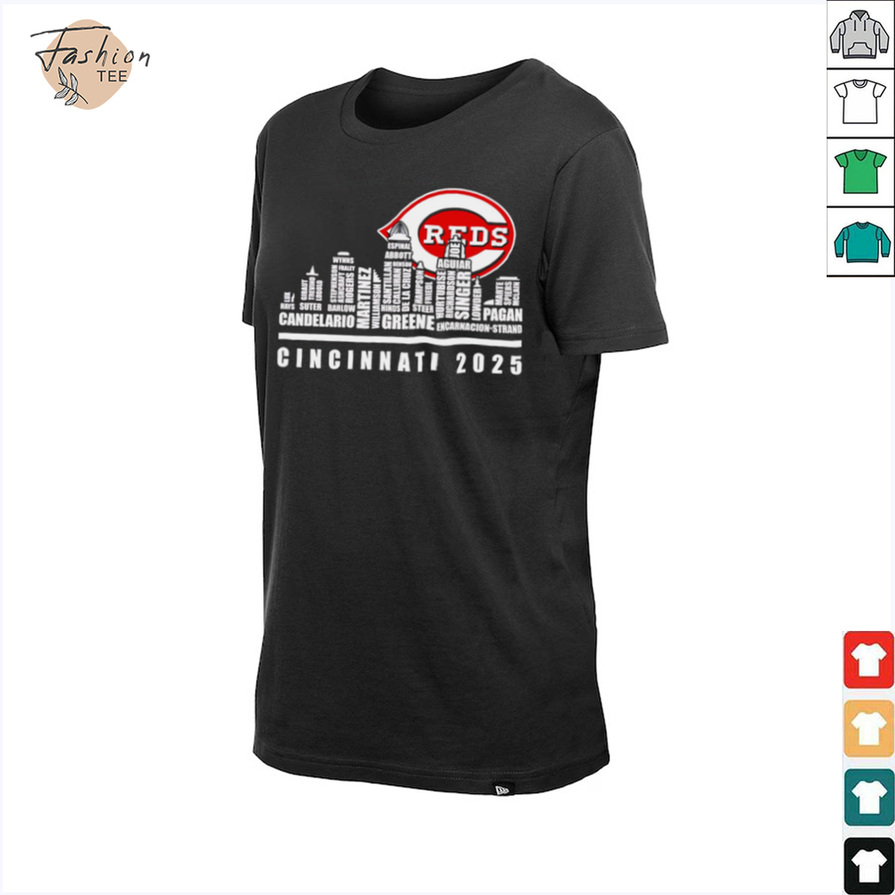 Skyline name Cincinnati Reds 2025 shirt Skyline name Cincinnati Reds 2025 shirt