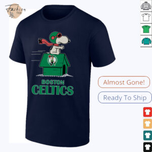 Snoopy Merch Boston Celtics Nba Basketball Snoopy House 2025 T Shirt