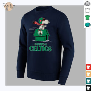 Snoopy Merch Boston Celtics Nba Basketball Snoopy House 2025 T Shirt