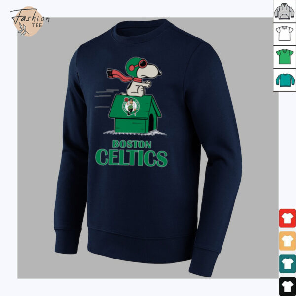 Snoopy Merch Boston Celtics Nba Basketball Snoopy House 2025 T Shirt