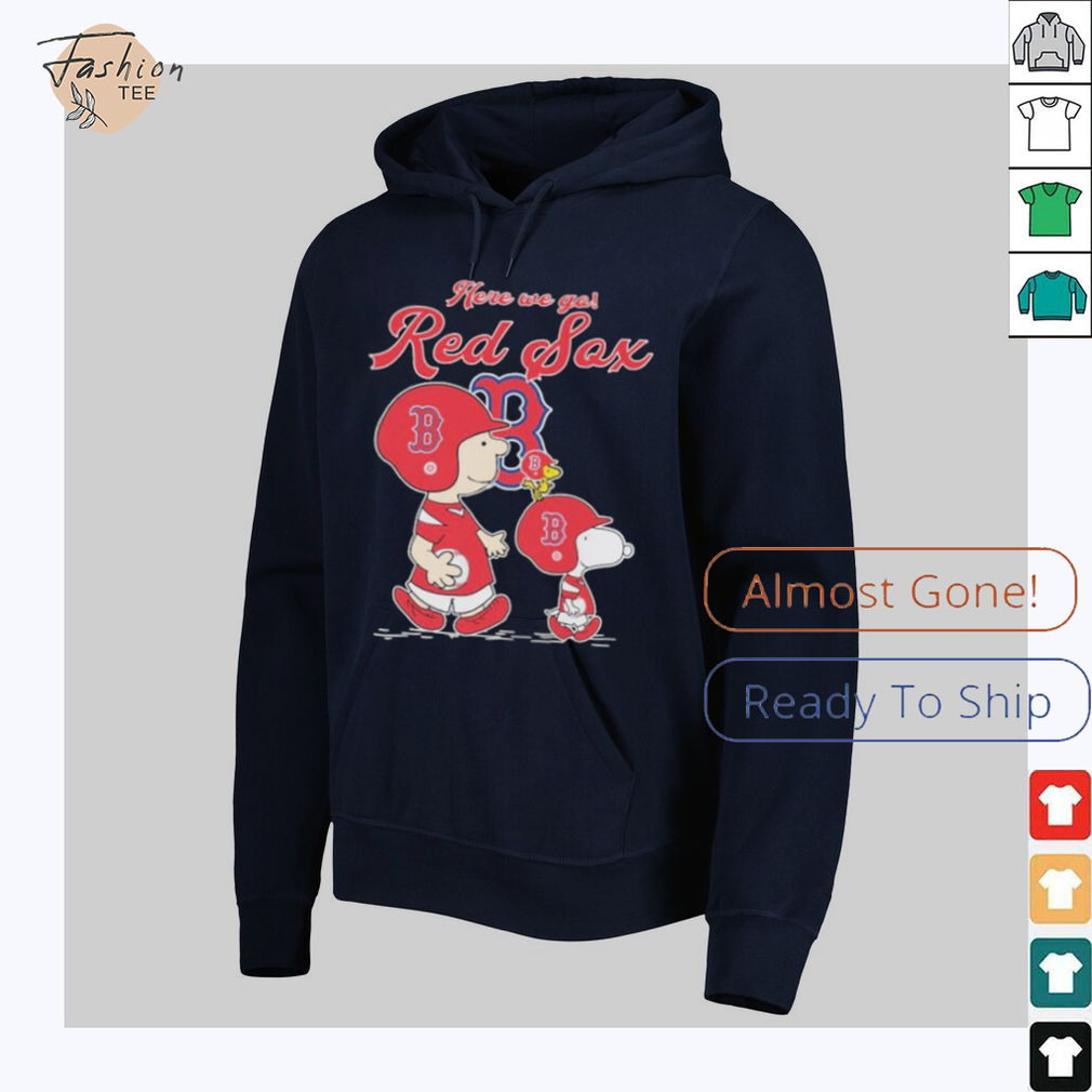 Snoopy Woodstock And Charlie Brown The Peanuts Fan Here We Go Boston Red Sox T shirts Snoopy Woodstock And Charlie Brown The Peanuts Fan Here We Go Boston Red Sox T shirts