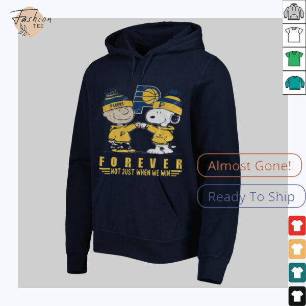 Snoopy and Charlie Brown vs Indiana Pacers NBA Forever Not Just When We Win shirt