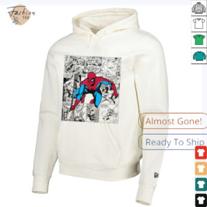 Spider Man Oversized Comic Style Grid Shirt