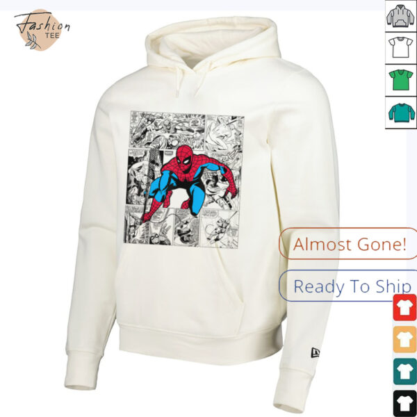 Spider Man Oversized Comic Style Grid Shirt