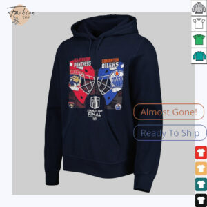 Stanley Cup Final 2025 Florida Panthers vs Edmonton Oilers helmets dueling shirt
