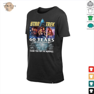 Star Trek 60 Years 1966 2026 Signature Thank You For The Memories T Shirt