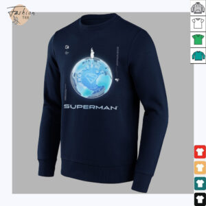 Superman (2025) Blue Chrome Flying Silhouette Logo shirt