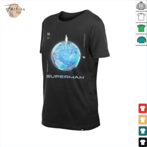 Superman (2025) Blue Chrome Flying Silhouette Logo shirt