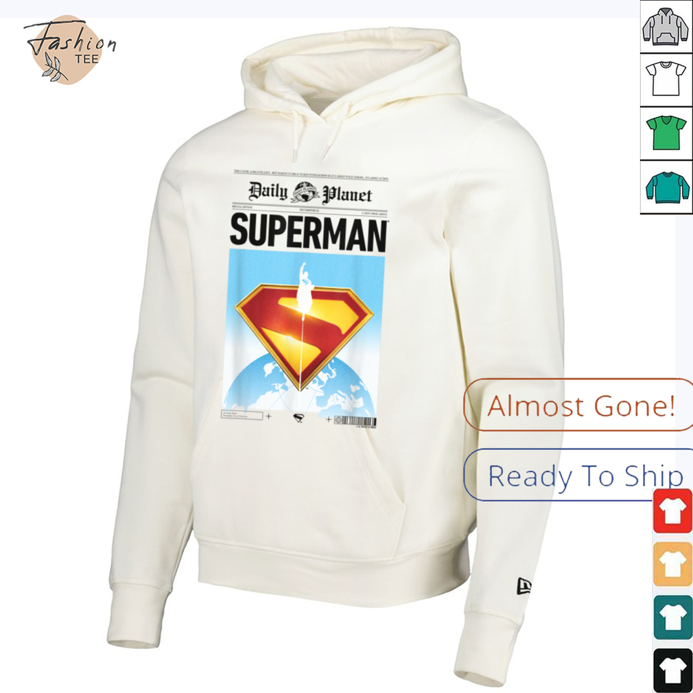 Superman (2025) Daily Planet Front Page Print Red S Shield T Shirt - Front View