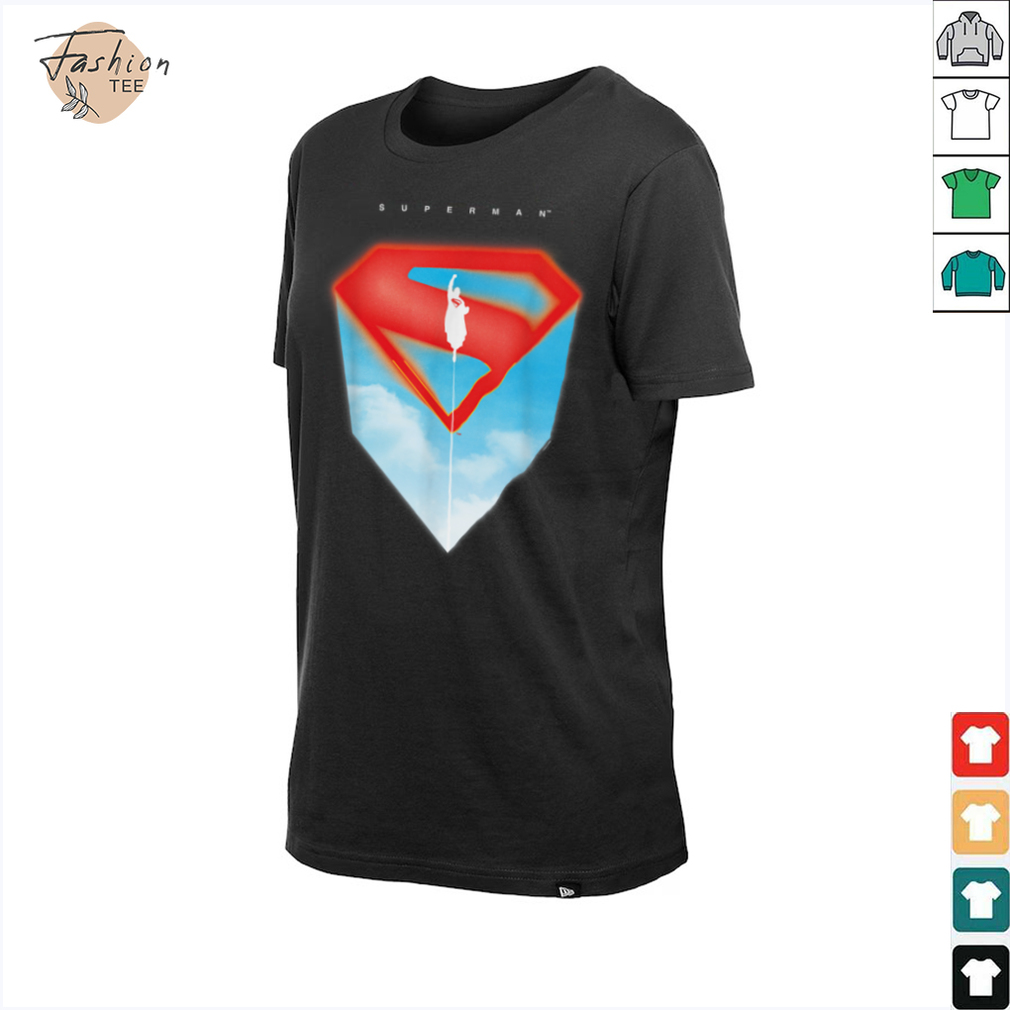 Superman (2025) Flying Silhouette Red S Shield Logo T Shirt - Back View