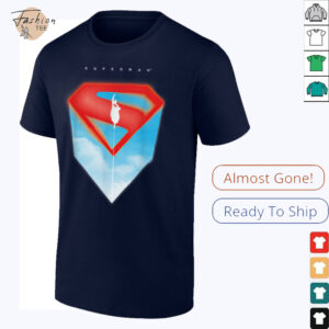 Superman (2025) Flying Silhouette Red S Shield Logo T Shirt