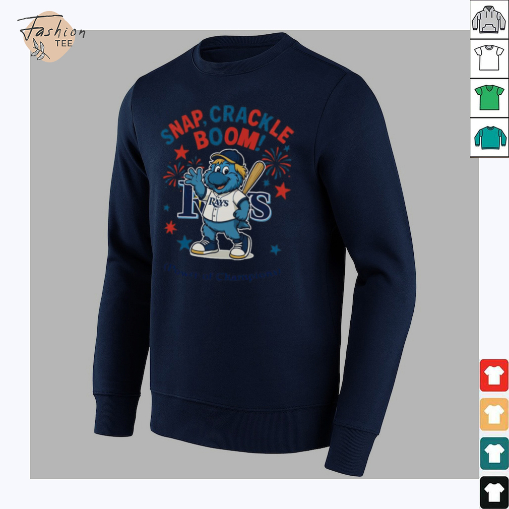 Tampa Bay Rays snap crackle boom power of champions Indepencence day shirt Tampa Bay Rays snap crackle boom power of champions Indepencence day shirt
