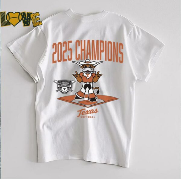 Texas Longhorns   2025 Champs Diamond   NCAA Softball T Shirt