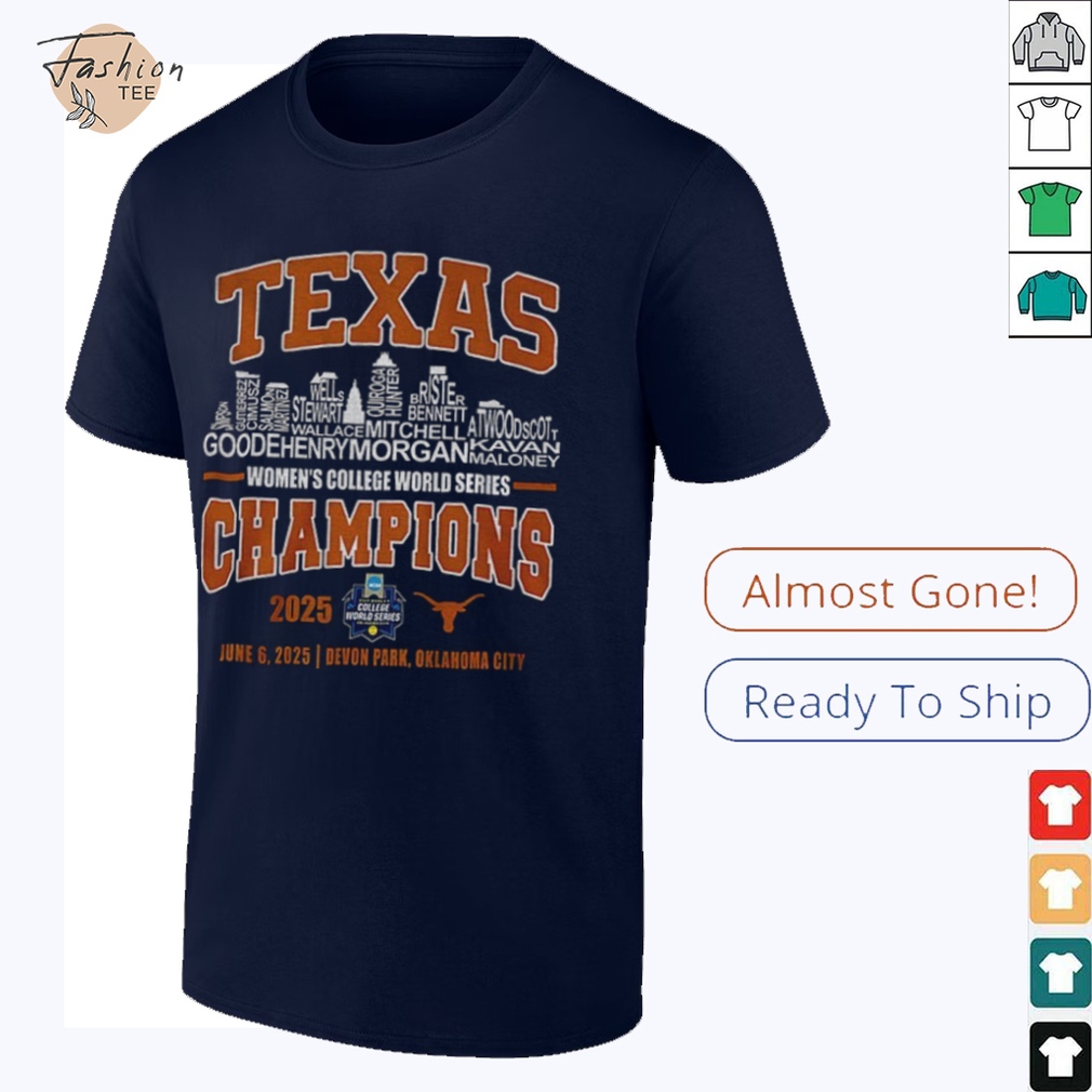 Texas Longhorns Women’s College World Series Champions 2025 City Skyline shirt Texas Longhorns Women’s College World Series Champions 2025 City Skyline shirt