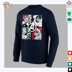 The Avengers Christmas Grid Shirt