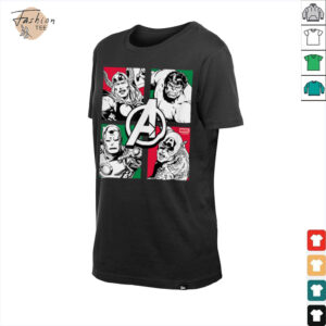 The Avengers Christmas Grid Shirt