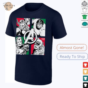 The Avengers Christmas Grid Shirt