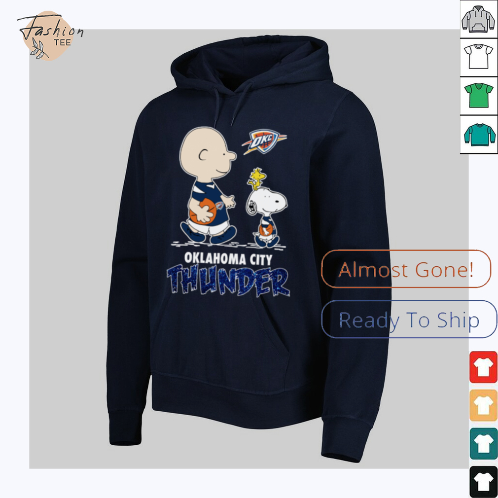 The Peanuts Characters X Oklahoma City Thunder Basketball Shirt - Lifestyle Shot