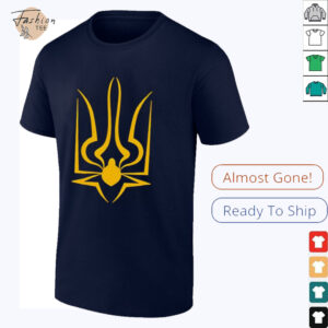 The coat of arms of Ukraine spiderweb T shirt