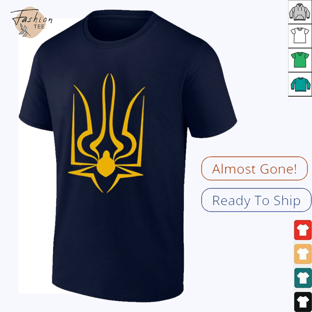 The coat of arms of Ukraine spiderweb T shirt The coat of arms of Ukraine spiderweb T shirt