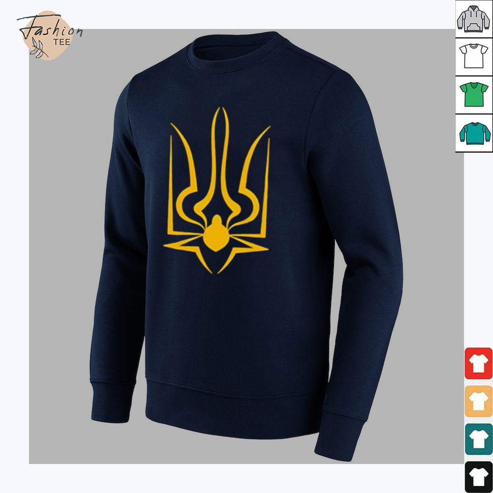 The coat of arms of Ukraine spiderweb T shirt The coat of arms of Ukraine spiderweb T shirt