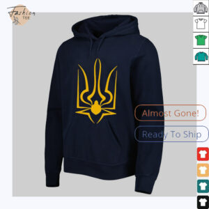 The coat of arms of Ukraine spiderweb T shirt