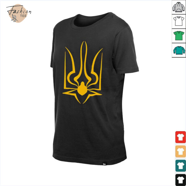The coat of arms of Ukraine spiderweb T shirt