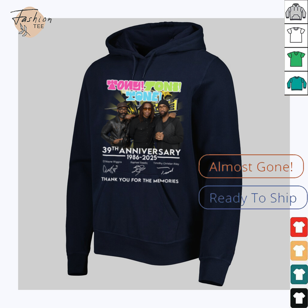 Tony Toni Toné 39th Anniversary 1986-2025 Thank You For The Memories Shirt - Lifestyle Shot