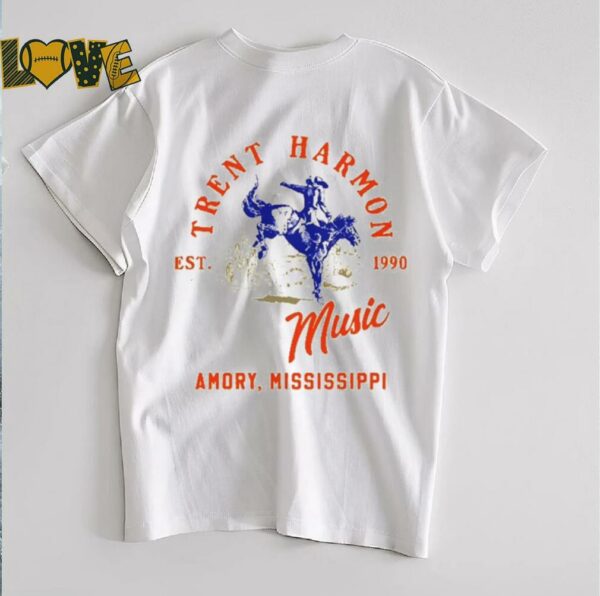 Trent Harmon music amory mississippi est 1990 shirt