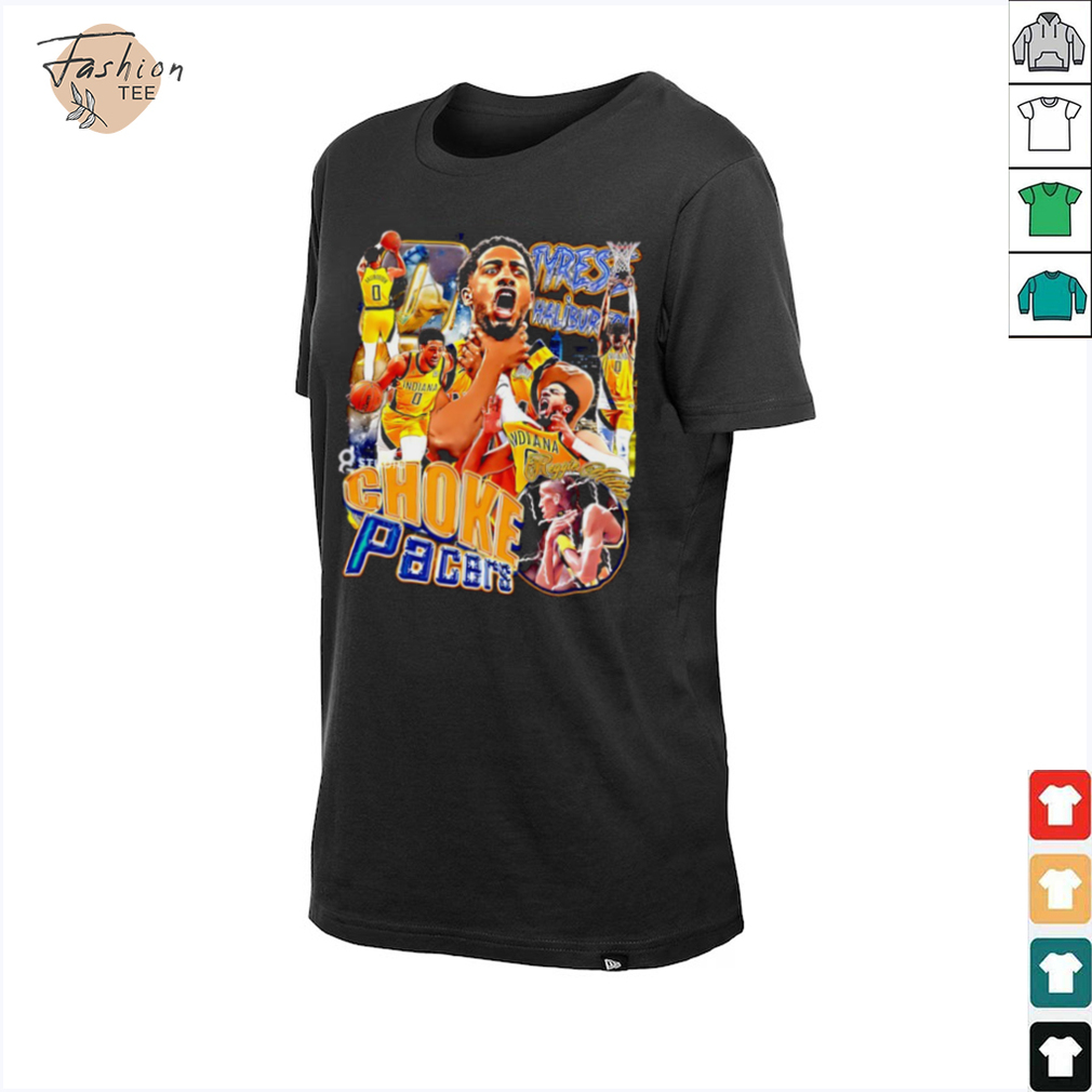 Tyrese Haliburton Reggie Miller Choke Indiana Pacers basketball NBA Finals 2025 vintage shirt Tyrese Haliburton Reggie Miller Choke Indiana Pacers basketball NBA Finals 2025 vintage shirt
