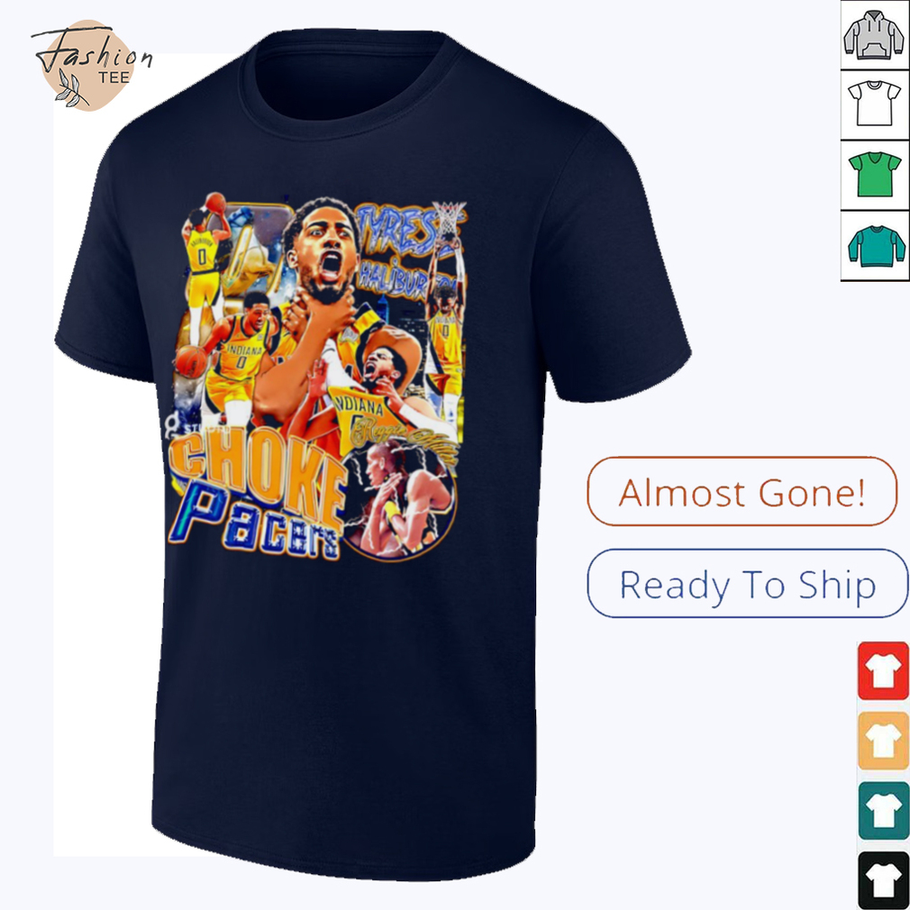 Tyrese Haliburton Reggie Miller Choke Indiana Pacers basketball NBA Finals 2025 vintage shirt Tyrese Haliburton Reggie Miller Choke Indiana Pacers basketball NBA Finals 2025 vintage shirt