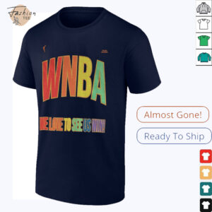 WNBA Pride logo Pride Month we love to see us win shirt