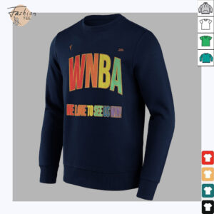 WNBA Pride logo Pride Month we love to see us win shirt