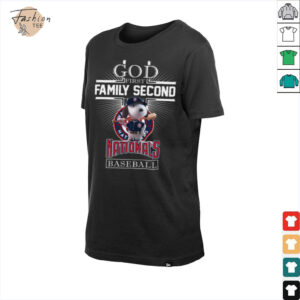 Washington Nationals Shop Snoopy God First Family Second Then Washington Nationals Baseball T Shirt