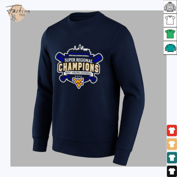 West Virginia Mountaineers 2025 NCAA D1 Super Regionals Champions logo shirt