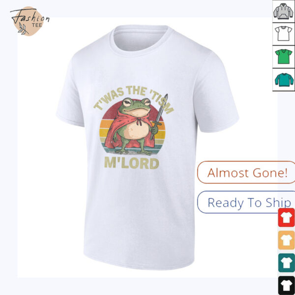 Womens Funny Memes T’was the ‘Tism M’Lord Retro Frog For Men Women V Neck T Shirt