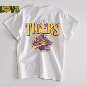 Womens LSU Tigers 2025 College World Series NCAA Baseball V Neck T Shirt